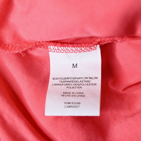 TIANA B. Coral Floral Lace Overlay Short Sleeve Dress - Size Medium - Picture 10 of 13